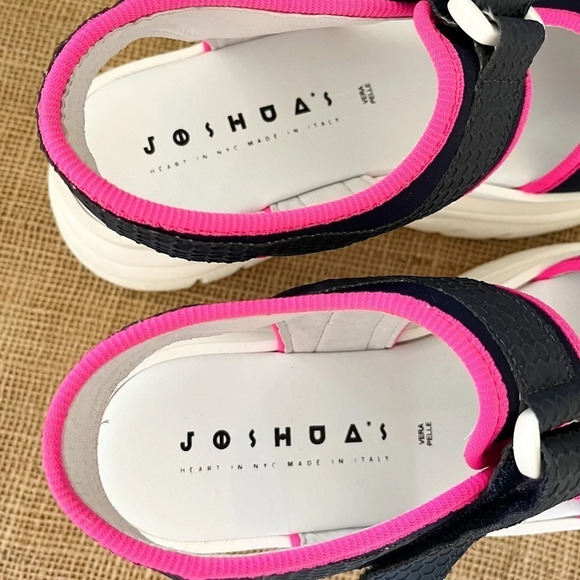 Joshua Sanders Fuxia Spice Scuba Pink Platform Sandals - Picture 13 of 15